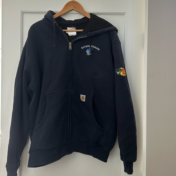 WICKED TUNA Wicked Pissah Embroidered Hoodie Jacket - Picture 2 of 4